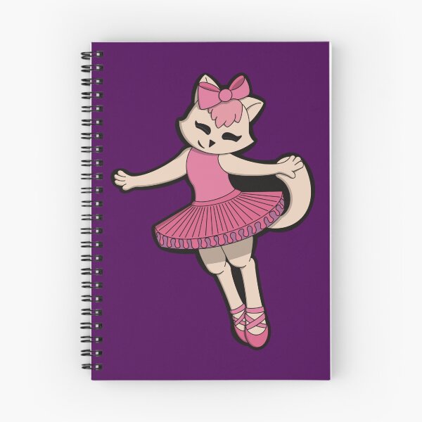 Artikelvorschau, Cremefarbene und rosa Ballerina-Katze entworfen und verkauft von Creating With Ari.