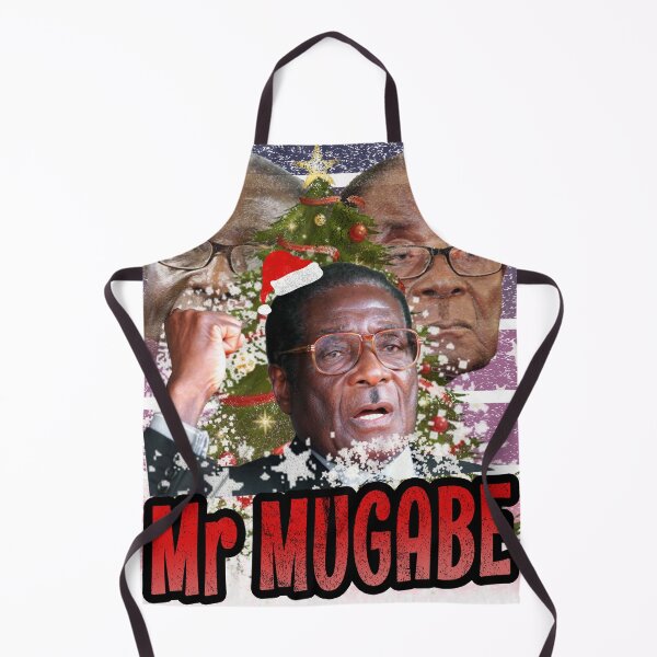 Artikelvorschau, Robert Mugabe Former President Zimbabwe Funny Xmas Tree Snow Decorations Ugly Christmas Sweater entworfen und verkauft von lukeyr1.