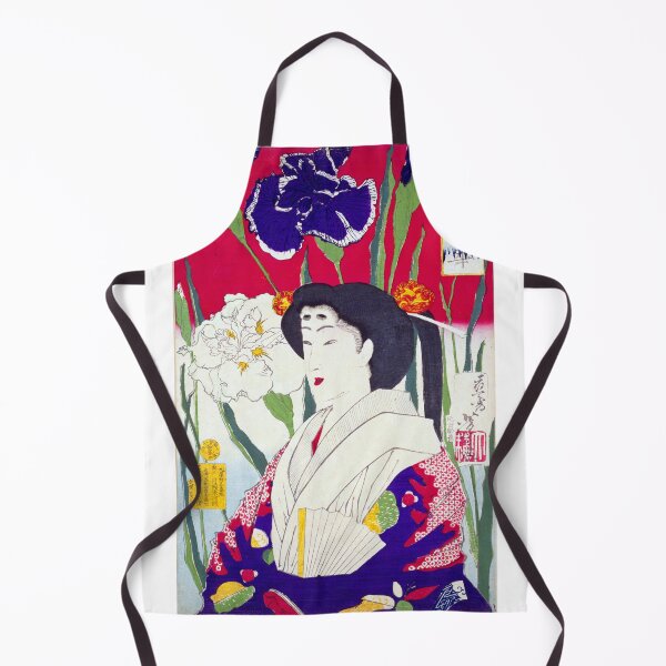 Item preview, Iris Elegance: Yoshitoshi's Floral Beauty (1878) designed and sold by Kina-design.