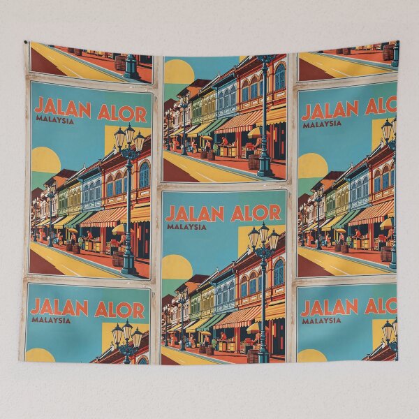 Item preview, Jalan Alor Malaysia Vintage Travel Tourism designed and sold by TravelersGems.