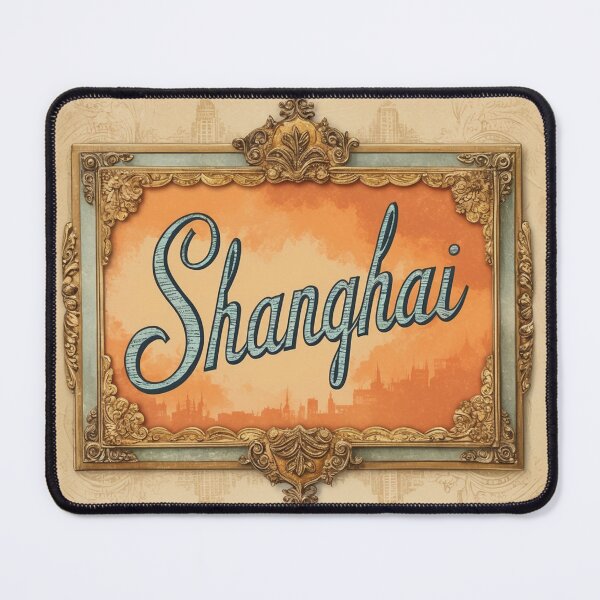 Item preview, Shanghai China Vintage Travel Retro Postcard Design designed and sold by TravelPostcardGems.
