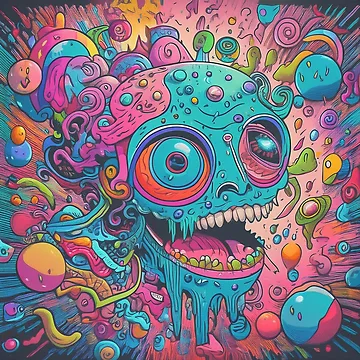 Artwork thumbnail, Psychedelic Raloel  by Raloel Art