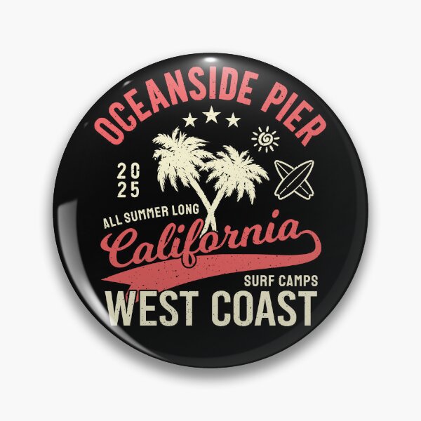 Item preview, Oceanside Pier Surf Camp Surfing San Diego County West Coast California designed and sold by eclecTEEq.