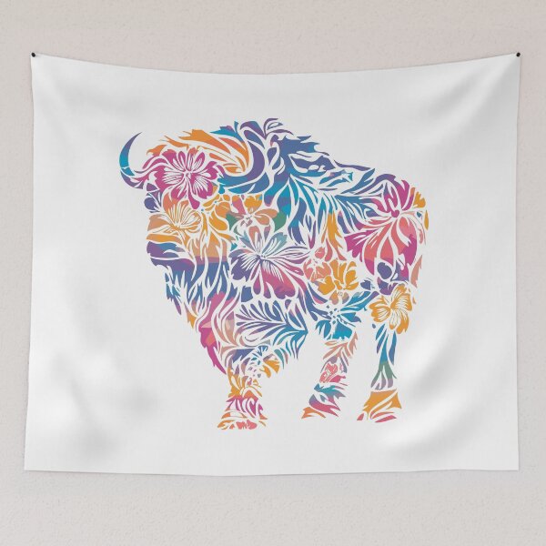 Item preview, Cute Bison Silhouette designed and sold by YalenArt.