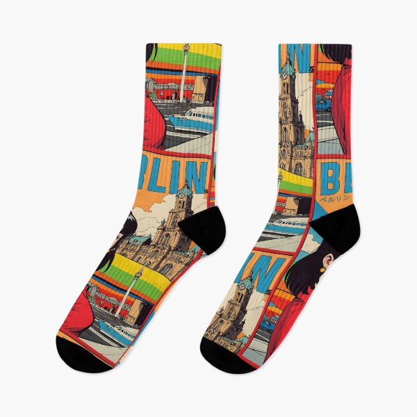 Item preview, Berlin Germany Retro Anime Girl 80s Vintage Travel designed and sold by Retro-Anime9.