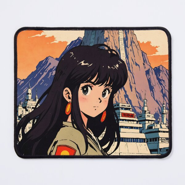 Item preview, Bishkek Kyrgyzstan Retro Anime Girl 80s Vintage Travel designed and sold by Retro-Anime9.