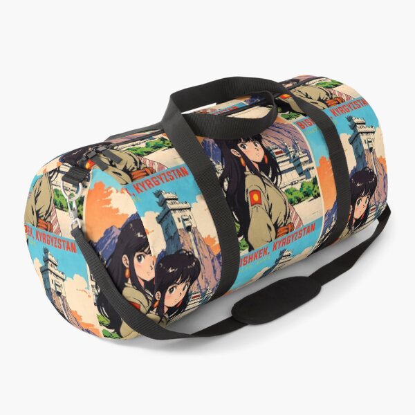 Item preview, Bishkek Kyrgyzstan Retro Anime Girl 80s Vintage Travel designed and sold by Retro-Anime9.