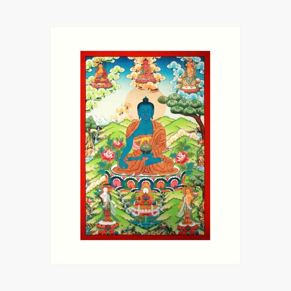 Item preview, Bhaishajyaguru Medicine Buddha Thangka designed and sold by Onodera.