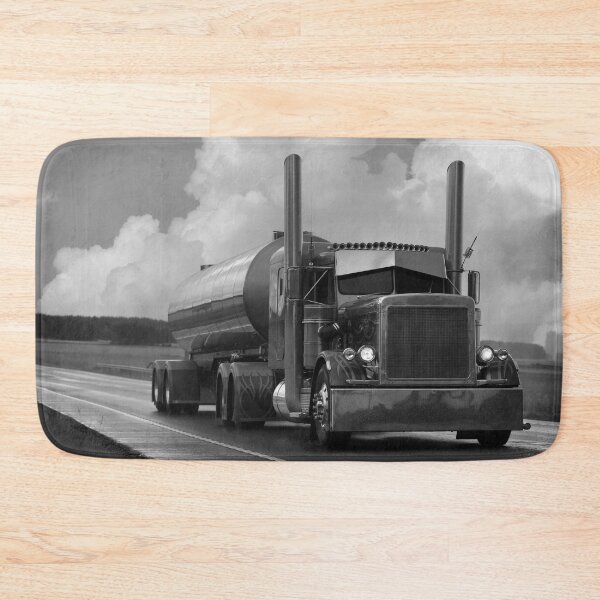 Item preview, Classic American Tanker Truck in Monochrome designed and sold by Taina Sohlman.