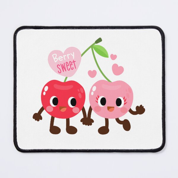 Item preview, Funny Cherry Couple Sweet Cartoon, Valentines day designed and sold by NoeySmiley55.