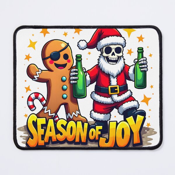 Item preview, Season of joy Jolly Christmas: Gingerbread Pirate & Skeleton Santa designed and sold by SpeakingPrint2.