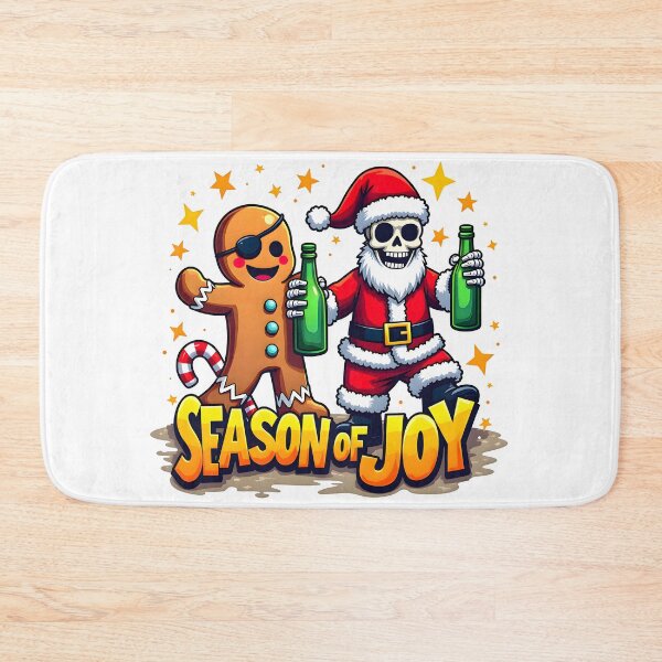 Item preview, Season of joy Jolly Christmas: Gingerbread Pirate & Skeleton Santa designed and sold by SpeakingPrint2.