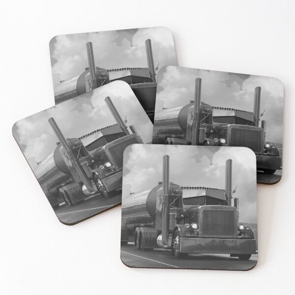 Item preview, Classic American Tanker Truck in Monochrome designed and sold by Taina Sohlman.
