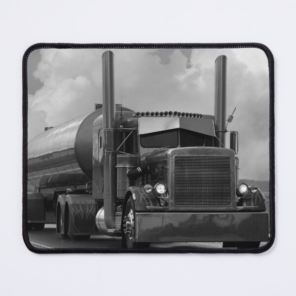 Item preview, Classic American Tanker Truck in Monochrome designed and sold by Taina Sohlman.