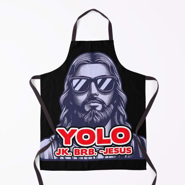 Item preview, YOLO JK BRB Jesus designed and sold by plushism.