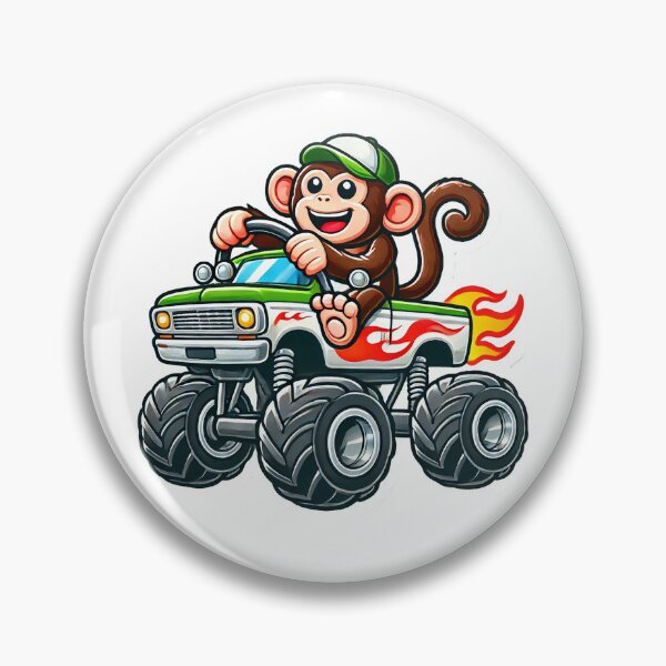 Item preview, Monster Truck Monkey designed and sold by Topratedgifts.