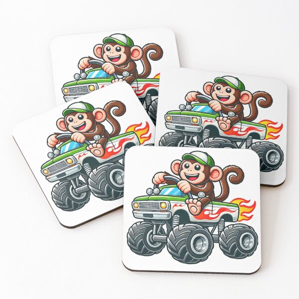 Item preview, Monster Truck Monkey designed and sold by Topratedgifts.
