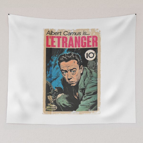 Item preview, Albert Camus - The Stranger - Original Vintage Pulp Book Cover  designed and sold by Saudade--.