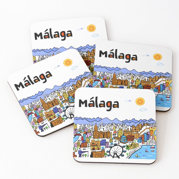 Item preview, Malaga, Spain designed and sold by Traveldrawings.