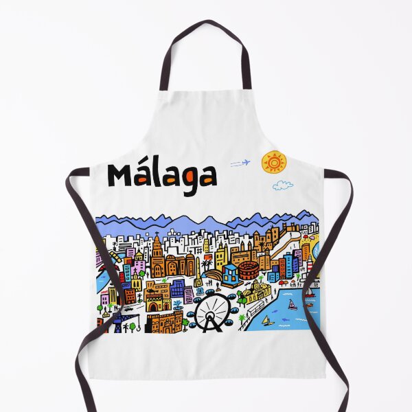 Item preview, Malaga, Spain designed and sold by Traveldrawings.