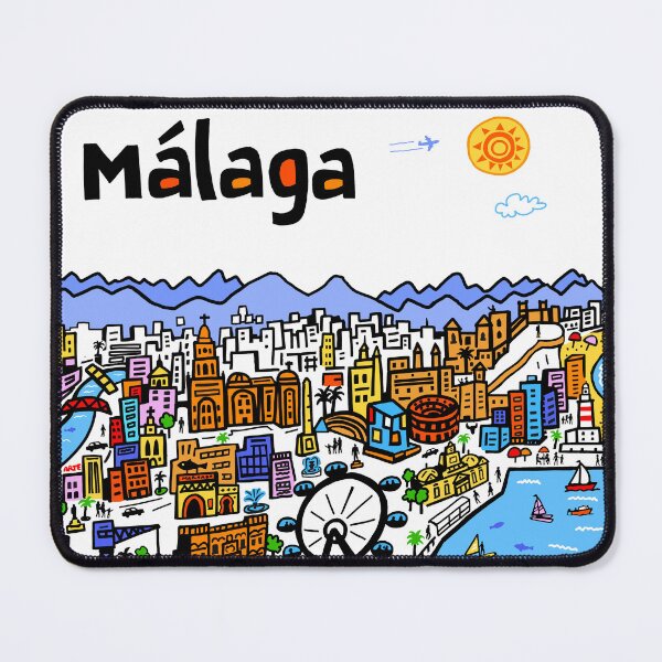 Item preview, Malaga, Spain designed and sold by Traveldrawings.