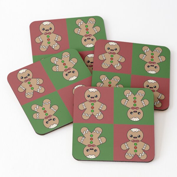 Item preview, Kawaii Gingerbread Man Pattern designed and sold by sasyall.