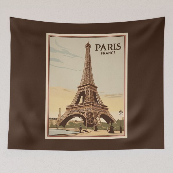 Item preview, A Vintage Travel Illustration of Paris - France designed and sold by GoodOldVintage.