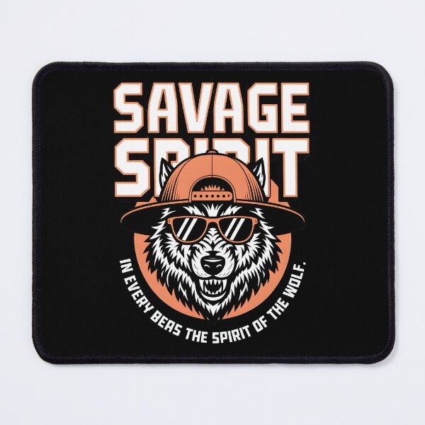 Item preview, Savage Spirit Cool Wolf Design designed and sold by GesparHouse.