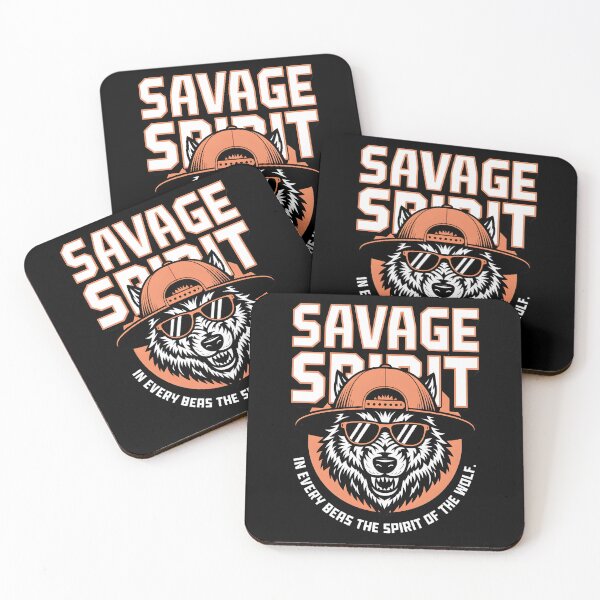 Item preview, Savage Spirit Cool Wolf Design designed and sold by GesparHouse.