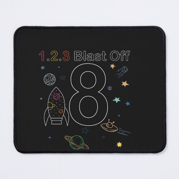 Item preview, 8th Birthday Space Blast Off Space Birthday Theme designed and sold by Tujzui.