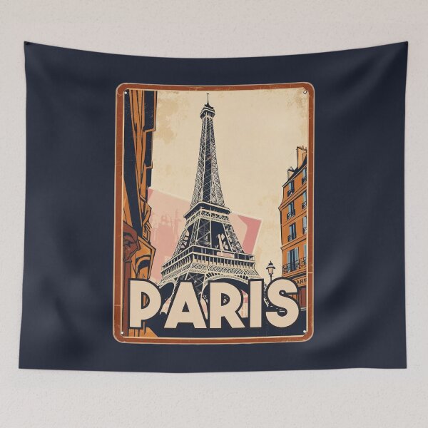 Item preview, A Vintage Travel Illustration of Paris - France designed and sold by GoodOldVintage.