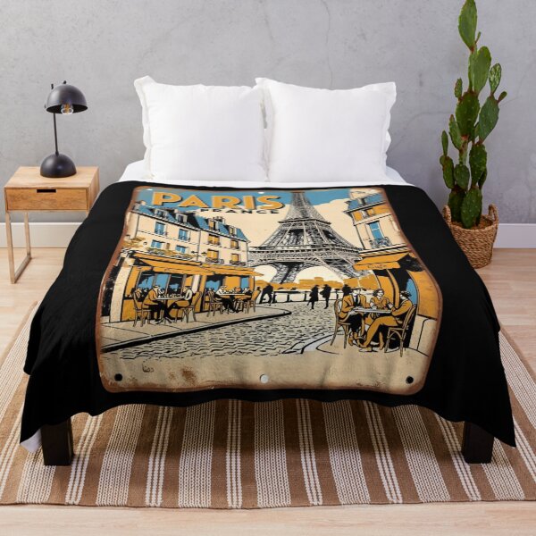 Item preview, A Vintage Travel Illustration of Paris - France designed and sold by GoodOldVintage.