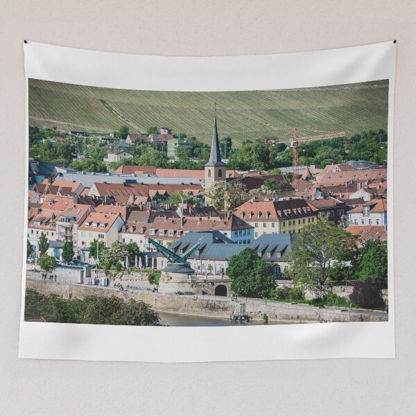 Item preview, Aerial view of the historic city of Wurzburg designed and sold by dvoevnore.