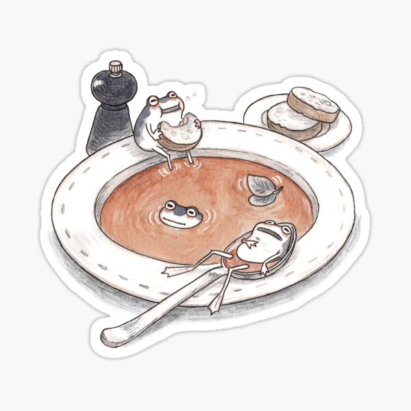 Frog Soup Sticker