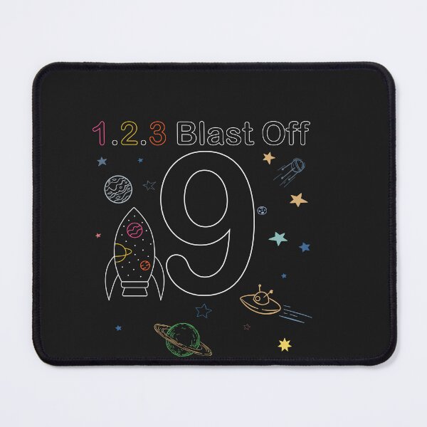 Item preview, 9th Birthday Space Blast Off Space Birthday Theme designed and sold by Tujzui.