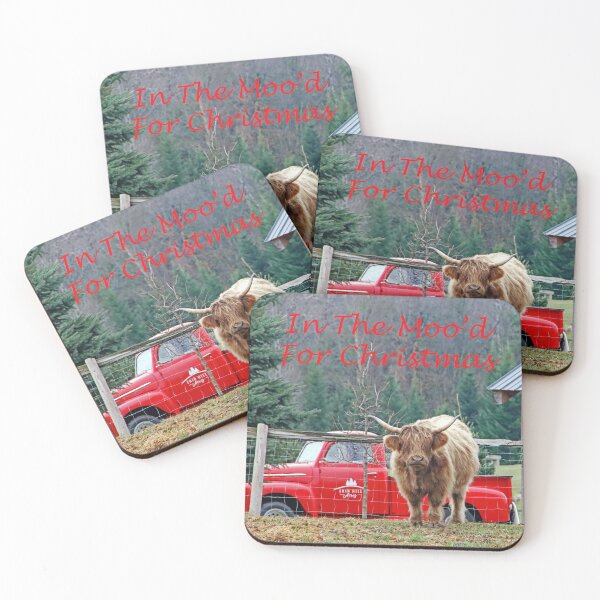 Item preview, In The Moo'd For Christmas Highland Cow designed and sold by Deb Oppermann.