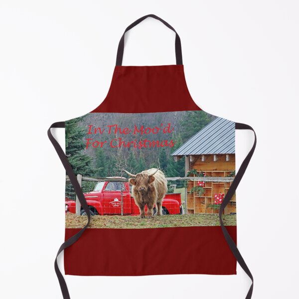 Item preview, In The Moo'd For Christmas Highland Cow designed and sold by Deb Oppermann.