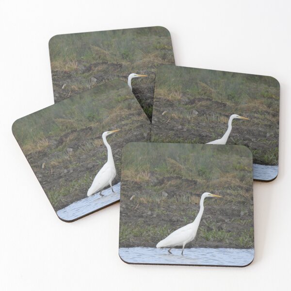 Item preview, Great White Egret wading in shallow water designed and sold by TwistedClassics.
