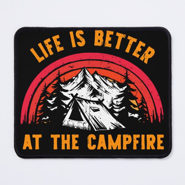 Item preview, Life is better at the campfire , camping tent t shirt vintage retro design designed and sold by spaceopy.