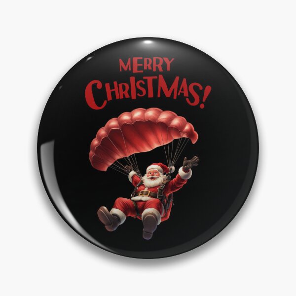 Artikelvorschau, Frohe Weihnachten Fallschirmspringen Santa 2 entworfen und verkauft von Designed-By-KC.