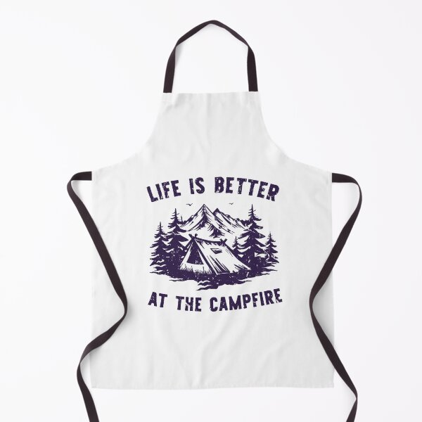 Item preview, Copy of Life is better at the campfire , camping tent t shirt vintage retro design designed and sold by spaceopy.
