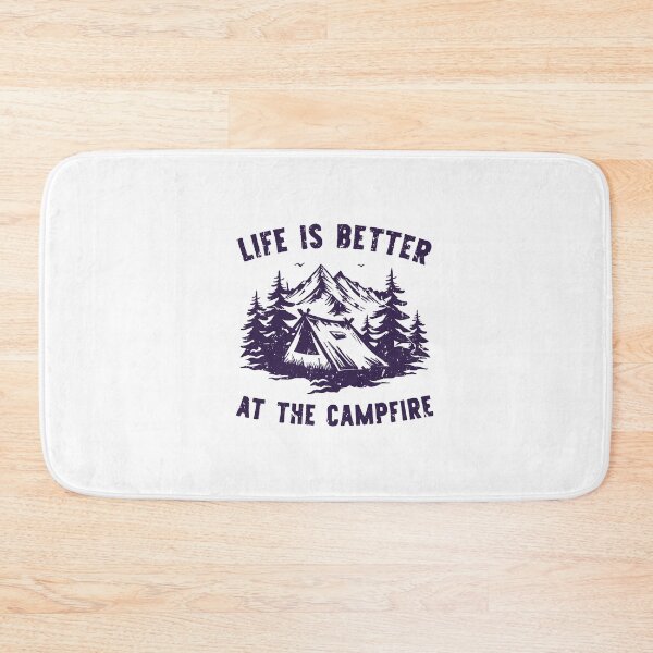 Item preview, Copy of Life is better at the campfire , camping tent t shirt vintage retro design designed and sold by spaceopy.