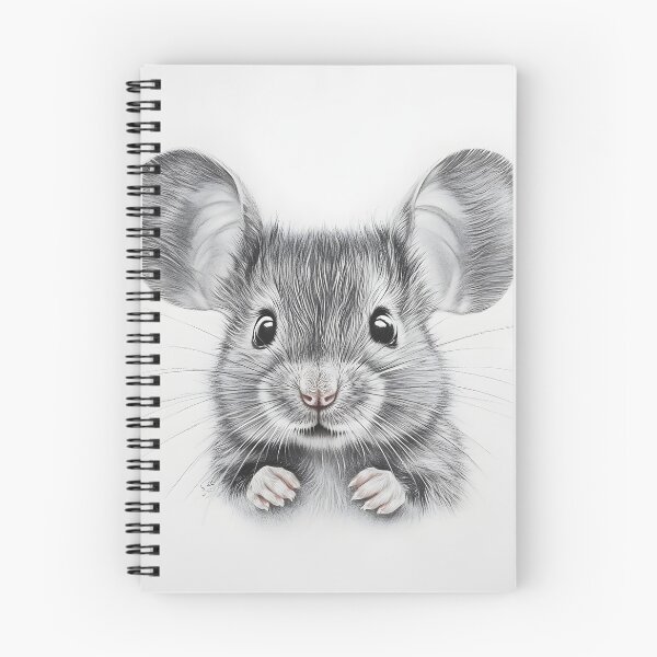 Item preview, Black and White Mouse Pencil Drawing designed and sold by Pencil-Art.