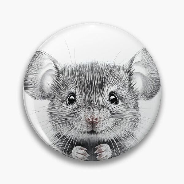 Item preview, Black and White Mouse Pencil Drawing designed and sold by Pencil-Art.