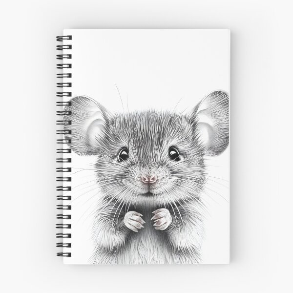 Item preview, Black and White Mouse Pencil Drawing designed and sold by Pencil-Art.