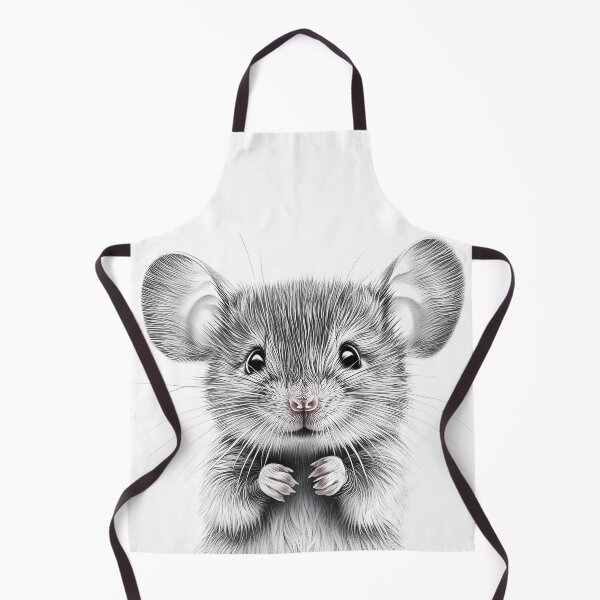 Item preview, Black and White Mouse Pencil Drawing designed and sold by Pencil-Art.