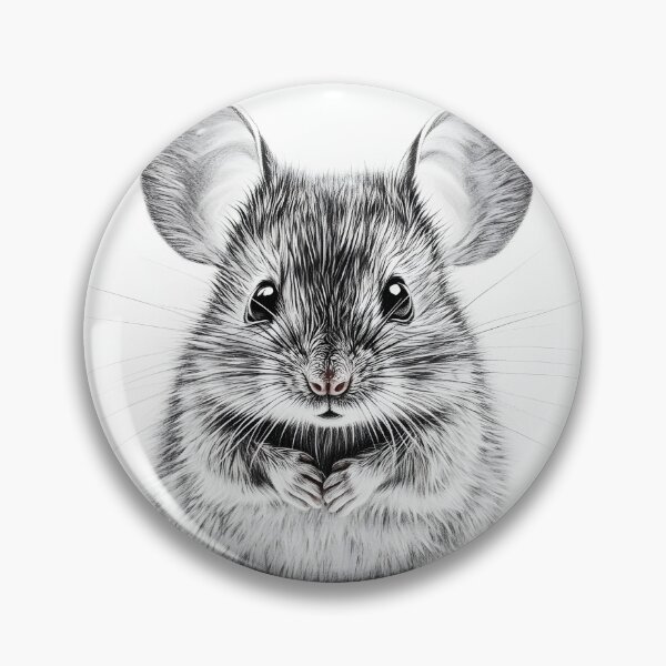 Item preview, Black and White Mouse Pencil Drawing designed and sold by Pencil-Art.