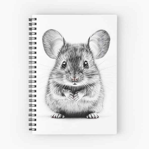 Item preview, Black and White Mouse Pencil Drawing designed and sold by Pencil-Art.
