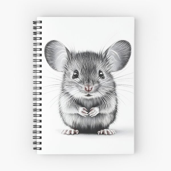 Item preview, Black and White Mouse Pencil Drawing designed and sold by Pencil-Art.