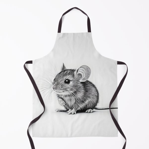 Item preview, Black and White Mouse Pencil Drawing designed and sold by Pencil-Art.